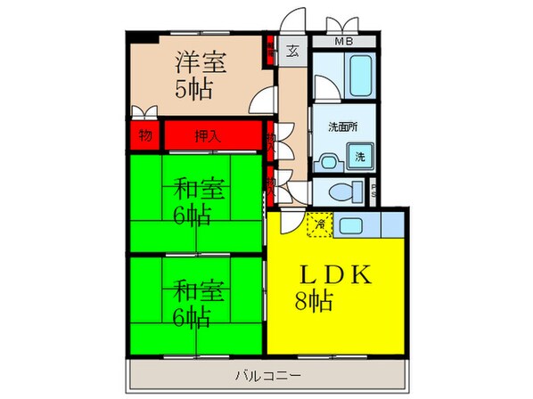 エクセレント都Ⅰの物件間取画像